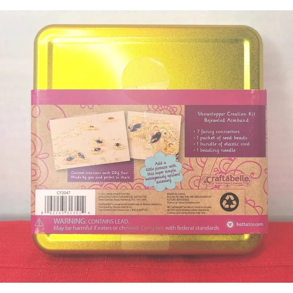 Craftabelle Showstopper Creation Kit Bejeweled Armband Makes 1 NEW Ages‎ 8+